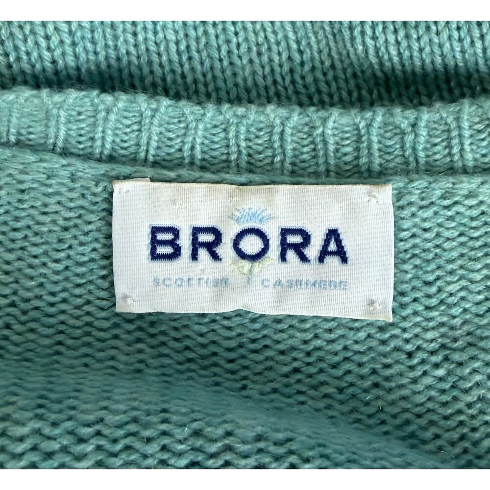 Brora Scottish Cashmere Classic Knitwear Sweater V-Neck Size 8/10 or US 4 - Picture 5 of 7